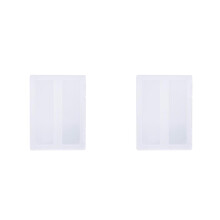 2Pcs Portable Clear Plastic Files Case Certificate Organizer Storage