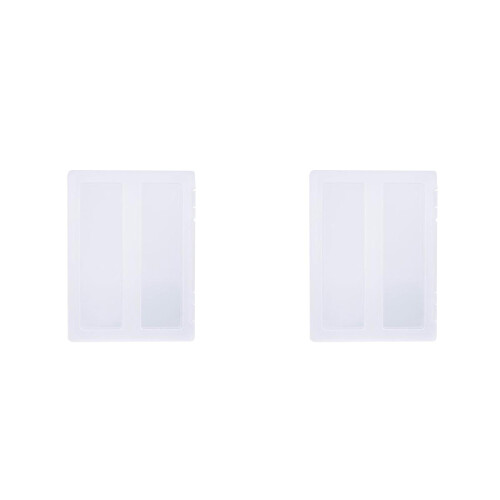 2Pcs Portable Clear Plastic Files Case Certificate Organizer Storage