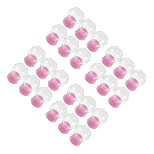 24Pièces Boules À Neige Rose Pour Cadeaux Décor