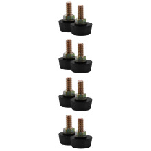 4Paires Garnitures Tampons Bumper En Fer Noir Ajusteurs Capot