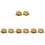 8Pcs Brass Golden Toad Sculpture Money Frogs Table Decoration 1