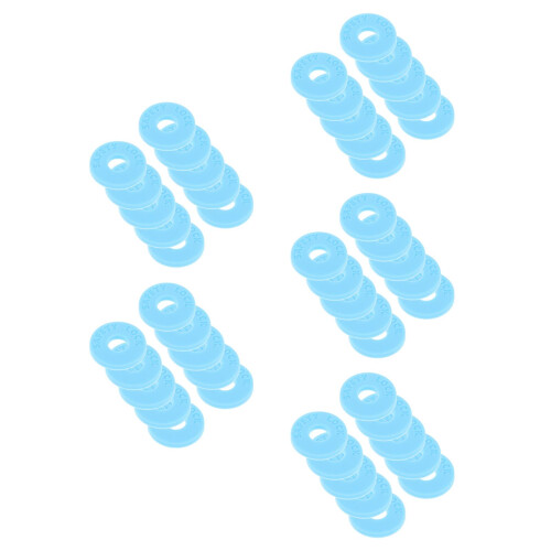 50Pcs Silicone Guitar Sling Blocks for Secure Strap Locking