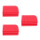 3Pcs Lightweight Foldable Red Seat Cushions Waterproof for Picnic 1