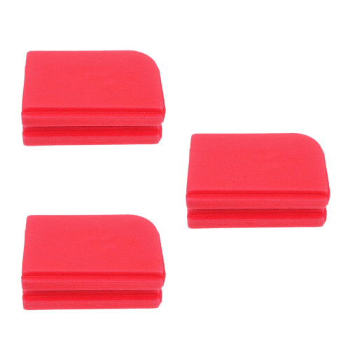 3Pcs Lightweight Foldable Red Seat Cushions Waterproof for Picnic