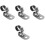 4Pièces Accroche Lampe Casque Argent Facile Installation 1