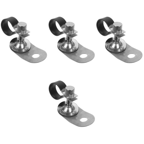 4Pièces Accroche Lampe Casque Argent Facile Installation