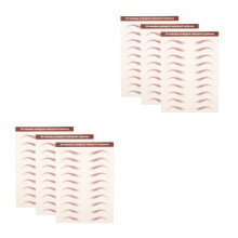 6 Stickers Sourcils Marron Autocollants Longue Tenue
