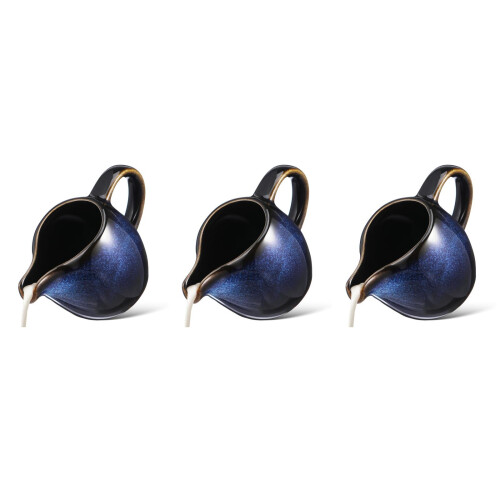 3Pièces Petit Céramique Bleu Multifonction Pour Café Crème