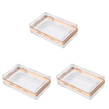 3Stk Handtasche Transparent Mit Abnehmbarem Goldenen Riemen