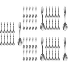 100Pcs Fine Polished Stainless Steel Espresso and Mixing Spoons Silver