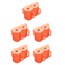 10Pièces Sippy Cup Orange Pour Enfants Seniors Silicone Durable