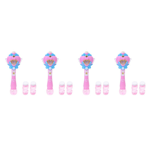 4Sets Bubble Blower Rosa Spielzeug Hexenstab Für Kinder