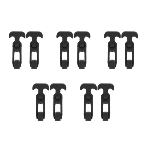 10Pièces T-Handle Caoutchouc Flexible Noir Pour Boîte À Outils