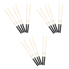 9Paires Baguettes Percussion Bois D'érable Noires, Pratique Et Durable