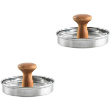 2Stk Hamburger in Silber, Langlebiges Küchenutensil Für Burger