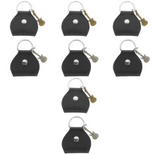 8Pièces Organisateur Médiators Guitare PU Noir -Clés Pratique