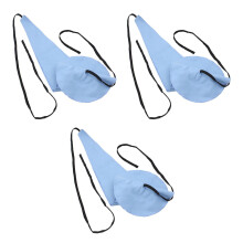 3Pièces Chiffons De Nettoyage Bleus Pour Saxophone Flûte Et Clarinette