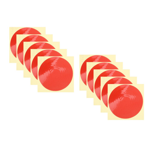 Stickers Identification Manomètre Rouge Film Réfléchissant