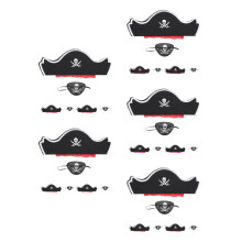 30Pièces Accessoires Pirate Enfants Chapeaux Et Cache-Œil Pour Fête
