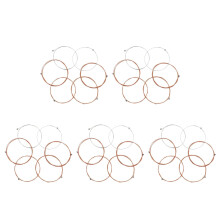 30Pièces Cordes Guitare Acoustique Alliage Bronze Phosphore Colorées