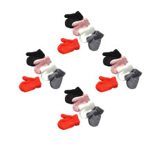 20Paires Tricotés Multicolores Enfants Hiver Doigts Indépendants