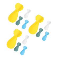 12Pièces Cuillères En Silicone Réutilisables Pour Repas Bébé Colorées