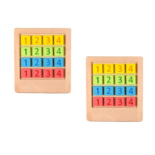 2Pièces Jeu De Société Coloré Puzzle Intellectuel Enfants