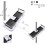 Bathroom Rain Shower Bathroom Single-layer Shower Rod Rack Without Punching 3