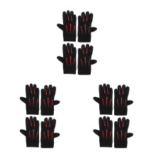 6Paires Hiver Isolés Multicolores Touchscreen Plein Doigt