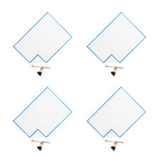 4Pièces Chiffons Blancs En Coton Pour Flûte Et Instruments À Vent