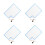 4Pièces Chiffons Blancs En Coton Pour Flûte Et Instruments À Vent 1