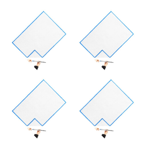 4Pièces Chiffons Blancs En Coton Pour Flûte Et Instruments À Vent