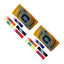 12Pièces Brassards Football En Polyester Colorés Extensibles