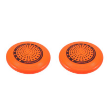 2Pièces Disques Volants Orange Pe Résistants Pour Sport Extérieur
