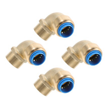 4Pièces Connecteur Laiton 90 Pour Tuyau Eau Jardin