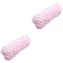 2Pièces Protège- Bébé Rose Lavable Réutilisable Décoratif