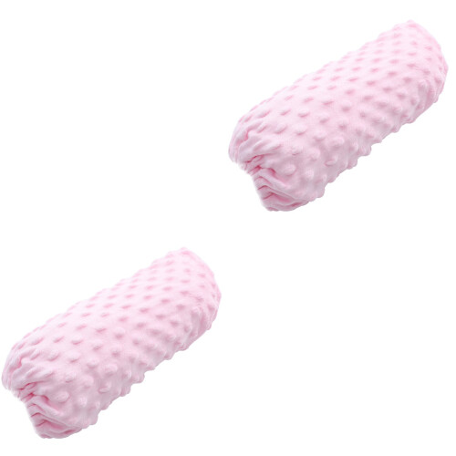 2Pièces Protège- Bébé Rose Lavable Réutilisable Décoratif