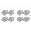 8Pcs PP Camper Jack Pads Grey Reliable Stabilizing Pads for Rv Use 1