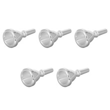 5Pièces Embouchures Métal Argenté Cuivre Ergonomiques Pour Trompette