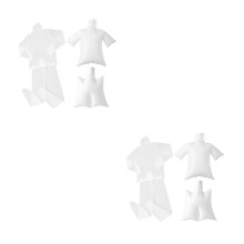 8Pcs Compact Travel Clothes Dryer Bag White Multifunctional Quick Dry
