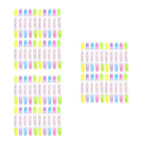 60Pièces Correction Vernis Ongles Portable Assorties