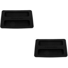 2Pièces Protège-Grille-Pain Silicone Noir Couvercle Accessoire Maison
