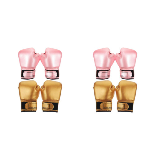 4Paires Enfants Boxe Mousse Douce Couleurs Assorties