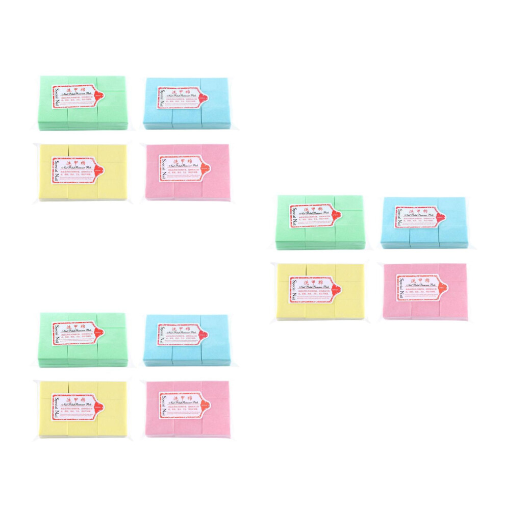 Iplusmile 3Pcs Nail Cleaning Patch Assorted Color Manicure Remover Wipes