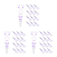1200Pièces Sacs De Rangement Pour Violet Motif Cœur Waterproof