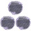 3Pièces Bonnet De Bain Violet Satiné Protection Longs 1