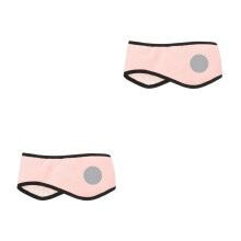 2Pièces Cache-Oreilles Pour Rose En Coton Et Ajustable
