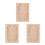 3Pièces Bois Appliques Sculptées Décoratives Pour Mobilier 1