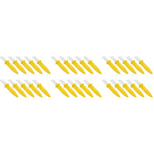 150Pcs Stainless Steel Corn Handle Barbecue Skewers Yellow Grill Forks