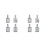 8Pièces Flacons Spray Sub Verre Argenté Compact Pour Essences 1